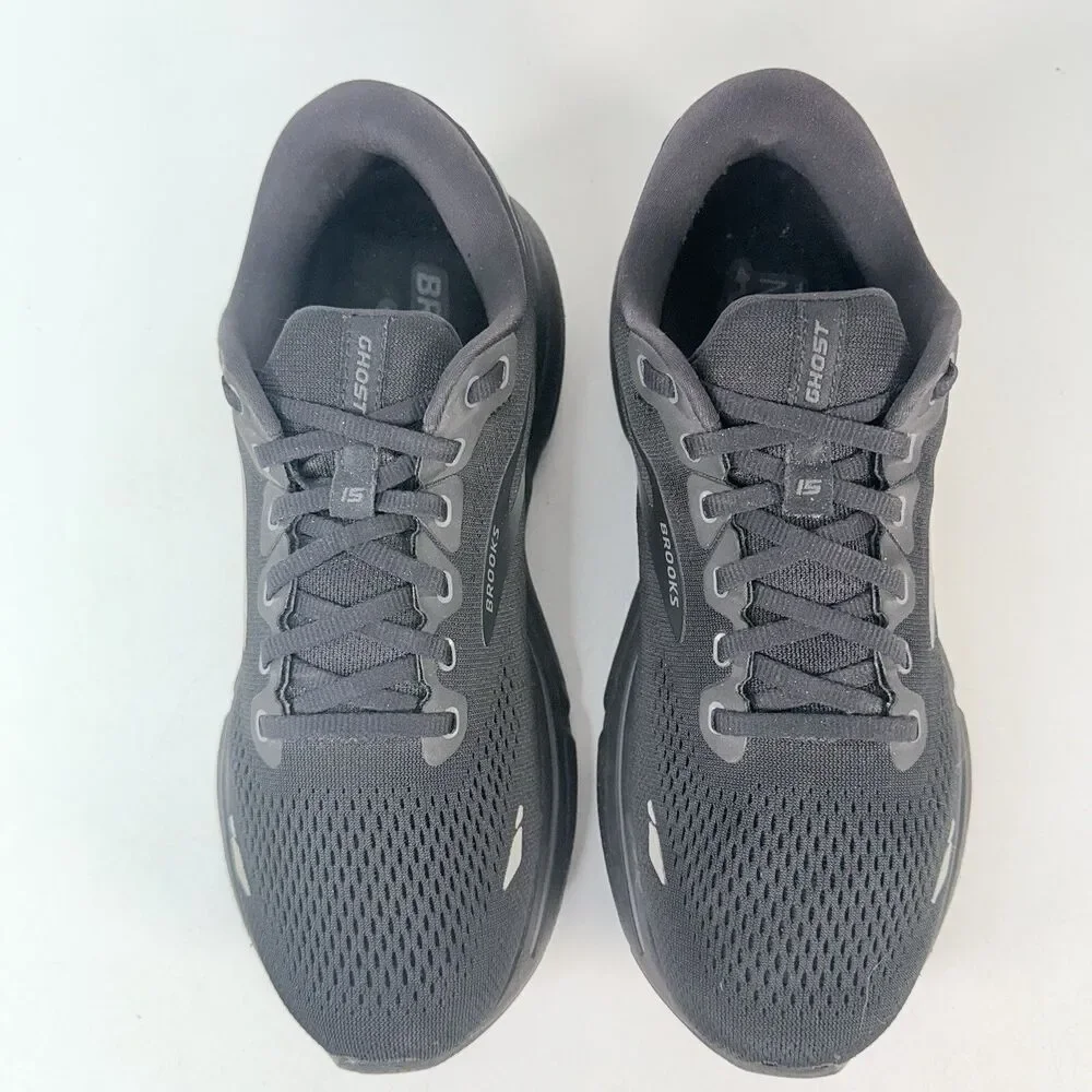 Brooks Ghost 15 Womens 11 Shoes Black Ebony Neutral Running Trainer